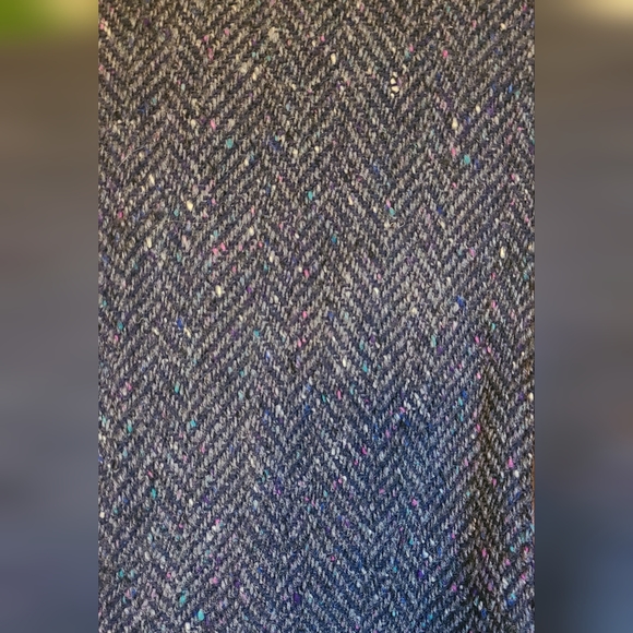 AMAZING Vintage Hand Woven Suede and Wool Jacket - Picture 3 of 8